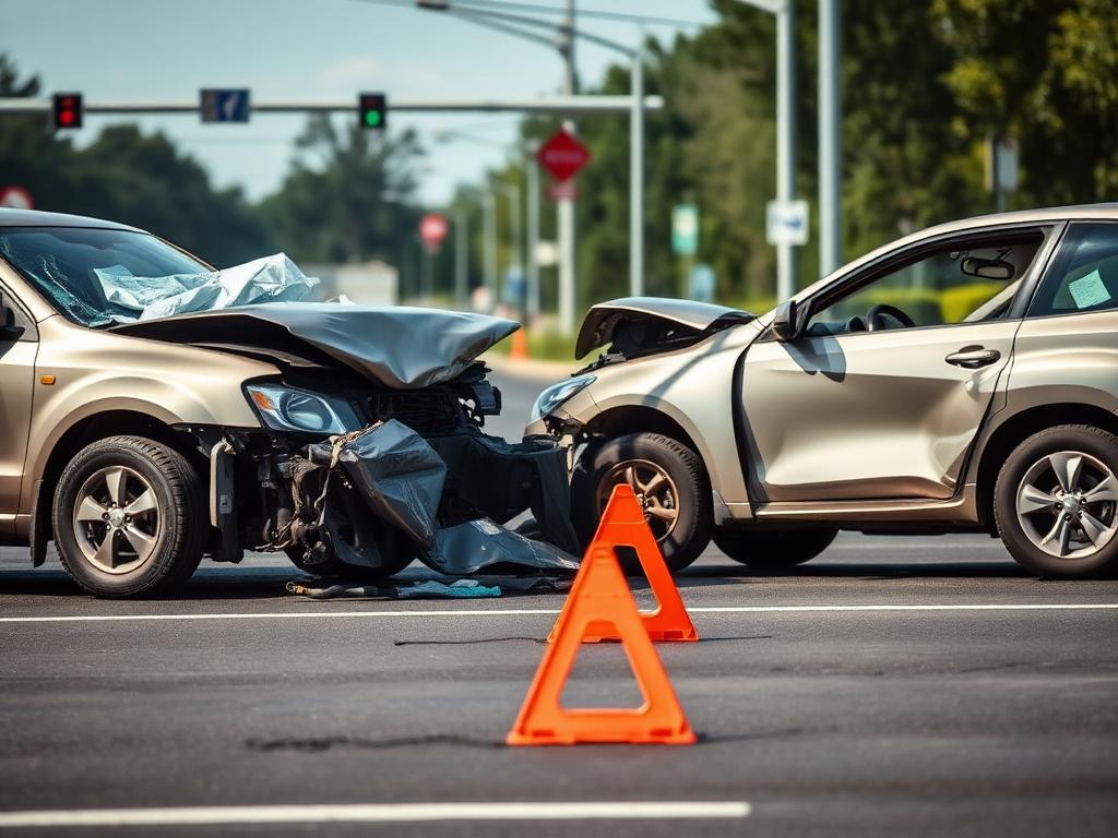 Two-vehicle intersection crash